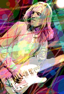 Tom Petty Hand embellished Limited Edition on canvas by David Lloyd Glover  Tom Petty