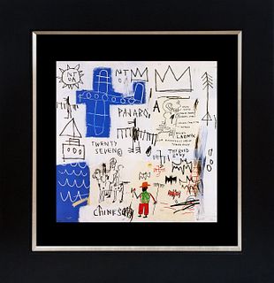 Jean -Michel Basquiat Lithograph from 1991 after Basquiat