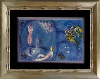 Marc Chagall Lithograph after Chagall Hand signed