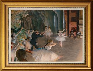 Hand Embellished Edgar Degas Limited Edition on Canvas