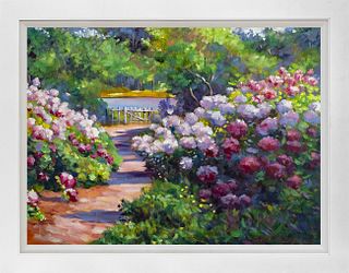 Impressionist Garden Mixed Media original by David Lloyd Glover