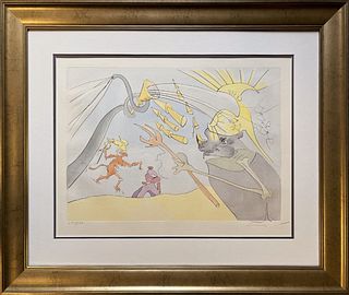 Salvador Dali Limited Edition Original Lithograph Hand signed and numbered.
