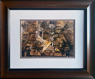 Georges Braque Color Plate Lithograph after Braque from 1970
