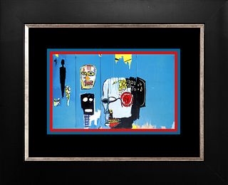 Jean -Michel Basquiat Color Plate Lithograph after Basquiat From 1991 after Basquiat