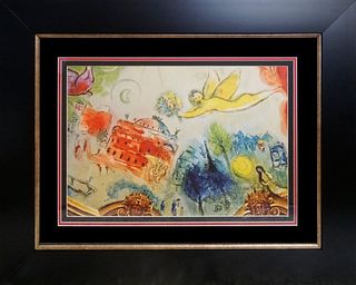 Marc Chagall Llithograph after Chagall Hand signed