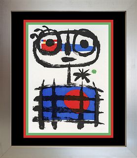 Joan Miro Color Plate Lithograph after Miro 1962 Maeght Paris