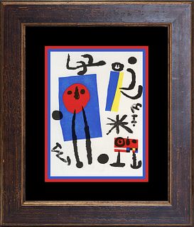 Joan Miro Color Plate Lithograph after Miro 1962 Maeght Paris