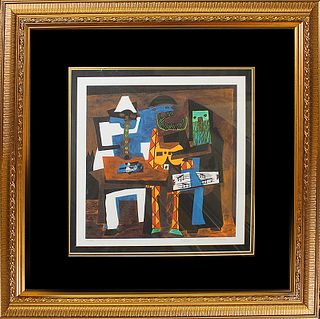 Limited Edition -Three Musicians after Pablo Picasso Collection Domain Picasso