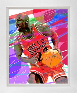 Michael Jordan Limited Edition on canvas by David Lloyd Glover
