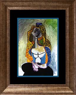 Pablo Picasso The Turkish Shawl Lithograph Collection Domaine. Limited Edition after Picasso