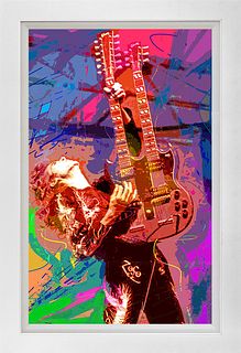 Jimmy Page Stairway to Heaven 
on canvas by David Lloyd Glover
 Limited Edition on canvas by David Lloyd Glover