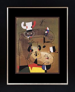 Joan Miro Color Plate Lithograph after Miro  1979
