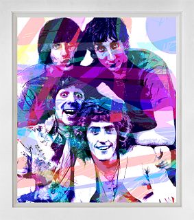 The Who by David Lloyd Glover Mixed Media original on canvas