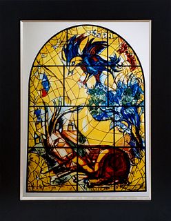 Marc Chagall Jerusalem Windows Lithograph after Chagall from the 1960s