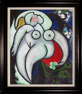 Limited Edition Femme Couchee  after Pablo Picasso on canvas Collection Domain Picasso