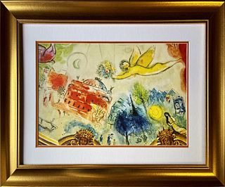 Marc Chagall Hand signed Lithograph after Chagall from 1977