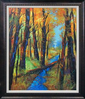 Michael Schofield Original  on canvas   40 x 30  inches image size  landscape