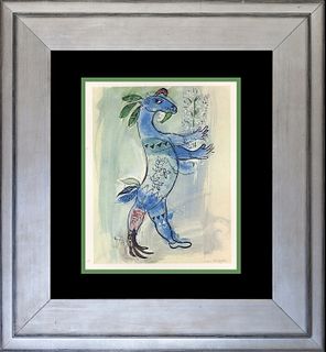 Marc Chagall Color Plate Lithograph after Chagall over 50 years ago