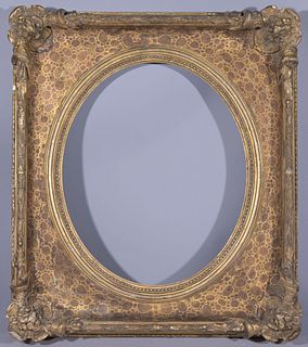 Antique Gilt/Wood Oval Frame - 18.5 x 15.25