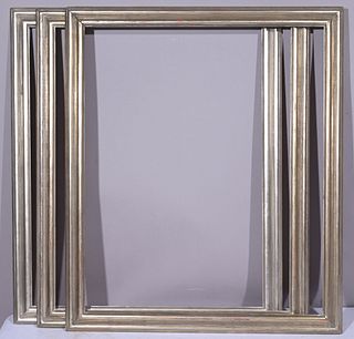 (3) American 1930-40's Silver Frames - 20 x 14