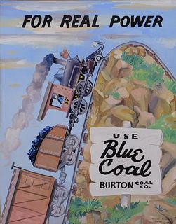 John Burton : WPA Illustration, Blue Coal