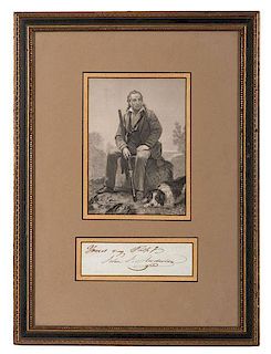John James Audubon, Clipped Signature 