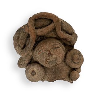Pre Columbian Figurative Head