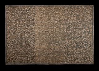 FORTUNY ATTRIBUTED STENCILED PANEL, MID 20TH C