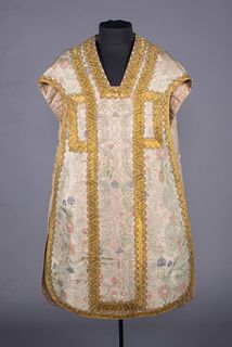 ORNAMENT D’ELGISE BROCADE CHASUBLE, 1730-1740s