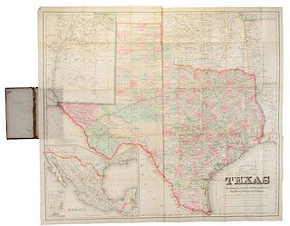 Colton's New Map of the State of Texas, 1883 