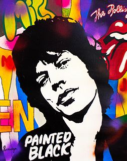 Nastya Rovenskaya- Original Oil on Canvas "Jagger"