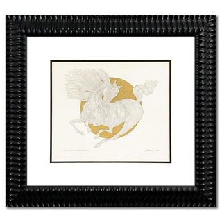 Guillaume Azoulay, "Rising Sun Sketch BBB" Framed 