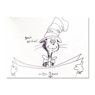 Dr. Seuss (1904-1991), "Cat in the Hat Reading" Ha