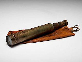 Thomas Clay McDowell, Great Grandson to Henry Clay & Kentucky Derby Winner, Personal Engraved Brass Telescope 