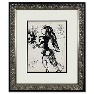 Marc Chagall (1887-1985), "L'offerande" Framed Lit