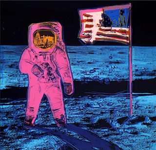 Andy Warhol- Silk Screen "The Moonwalk"