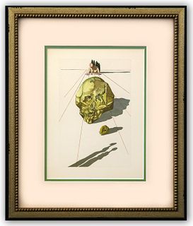 Salvador Dali- Original Color Woodcut on B.F.K. Ri