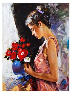 Igor Semeko- Hand Embellished Giclee on Canvas "Bl