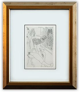 After Pablo Picasso- Offset Lithograph "From The 3