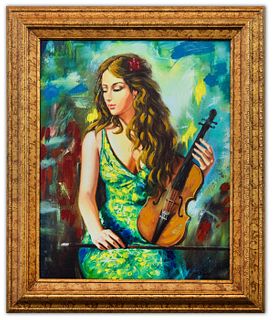 Taras Sidan- Hand Embellished Giclee on Canvas "Le
