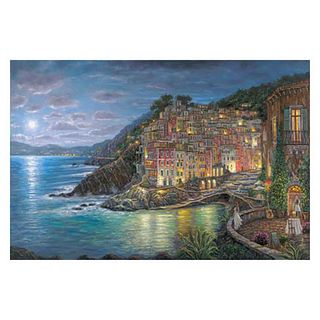 Robert Finale, "Awaiting Riomaggiore" Hand Signed,