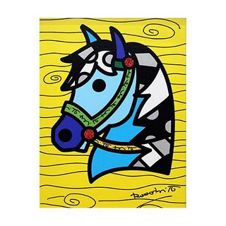 Britto, "Country Horse" Hand Signed Limited Editio