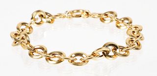 14K Oval Chain Link Bracelet