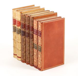 7 volumes in Full Leather Bindings King George Zaehnsdorf