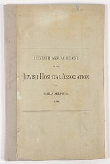 Eleventh Annual Report Jewish Hospital Assoc 1876