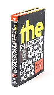 Philosophy of Andy Warhol Signed First Edition 1975