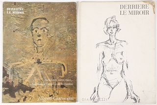 Two Derriere Le Miroir Giacometti 1961 1979 Lithographs