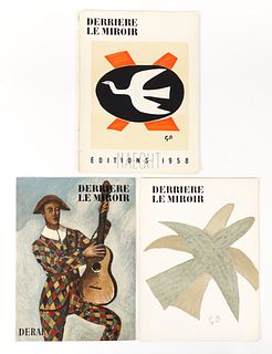 Three Volumes Derriere Le Miroir 1956 to 1958 Lithos