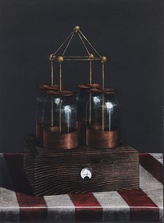 Byron Bratt color mezzotint Preaching To The Converted
