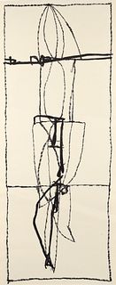 Roberto Juarez 1987 lithograph Driving Platform, Nail Section, Tea Bowl